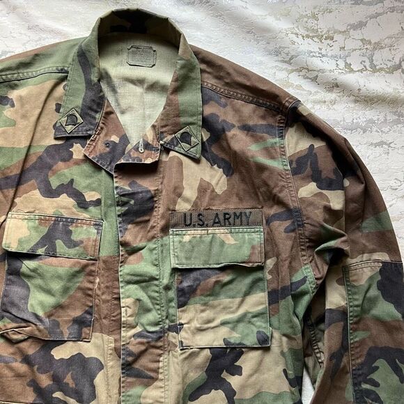 US Army issue 1990 Woodland Jacket camouflage vintage - Picture 2 of 12